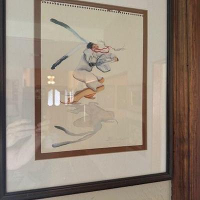 Sam English, Sr. original watercolor