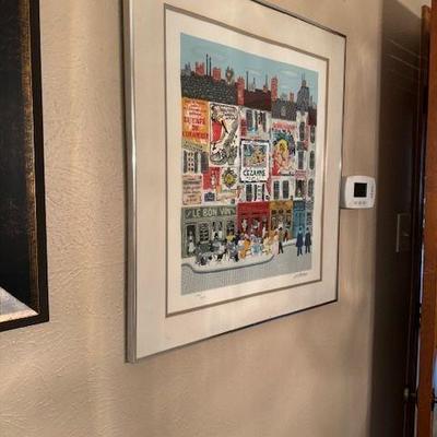 "Le Bon Vin" serigraph by Josef Farhi