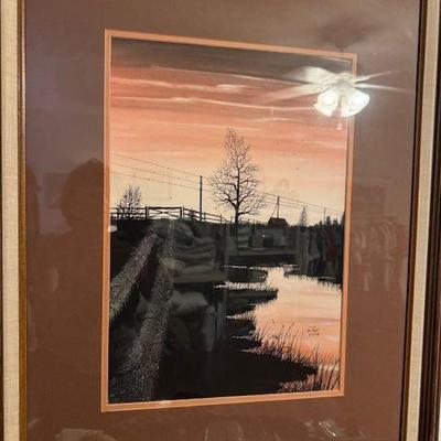 Original acrylic and airbrush painting on paper, 1979