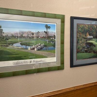 Sale Photo Thumbnail #89: (left) Graeme W. Baxter offset print (right) Larry Dike offset print