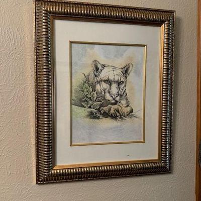 "Puma Pride" pen and ink drawing by Gilda Meyers