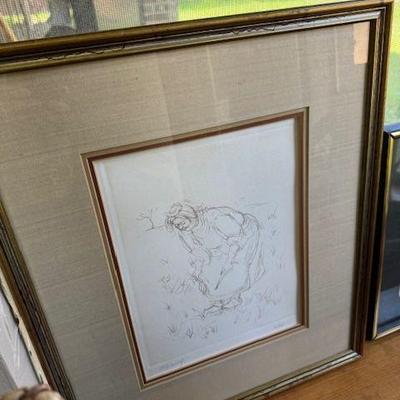 Enda Hibel, state proof, original etching on paper