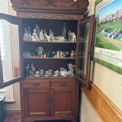 Sale Photo Thumbnail #10: Antique cupboard, Lladro and more