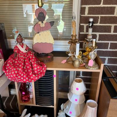 Black Americana lamp $20 SOLD