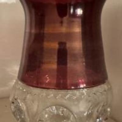 Sale Photo Thumbnail #19: Ruby glass vase