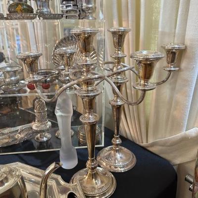 Sterling candlesticks