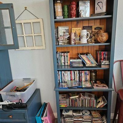Books, DVDS, CDs  SHELF SOLD