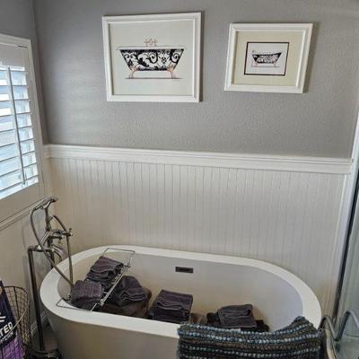 Towels in tub for sale...tub not for sale