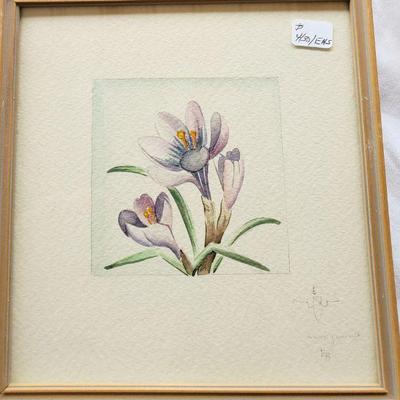 Vintage Small Watercolors Flowers of Colorado

