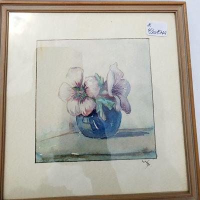 Vintage Small Watercolors Flowers of Colorado
