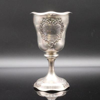 A. L. Ott Pure Coin Silver 1901 Trophy Cup