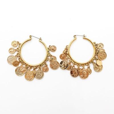 Vintage Coins Charm Earrings