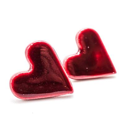 Handmade Heart Shaped Earrings