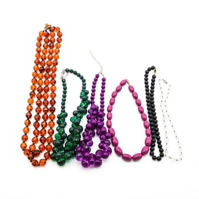 Lot Of 6 Beaded Necklaces
