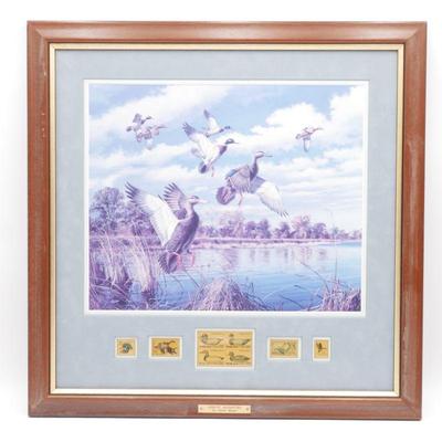 "Abrupt Departure" by David Maass Framed Duck Stamps & Print