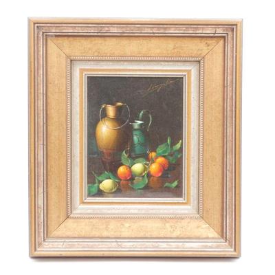 Original Oil on Canvas Signed Still Life Painting