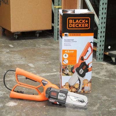 Black + Decker Corded Alligator Lopper Electric Chain Saw LP1000
