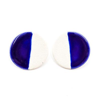 Two Tone Stud Earrings