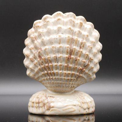Textured Ceramic Shell Vase