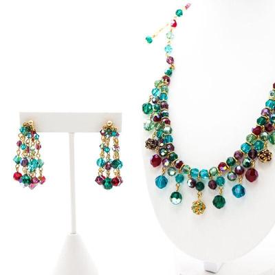 Beaded Necklace & Earrings Set