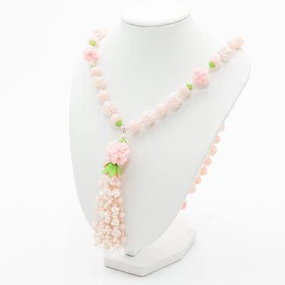 Pair Of Pink Beaded Necklaces