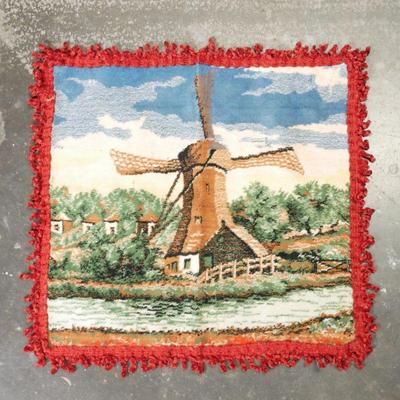 Dutch Landscape Plush Tapestry