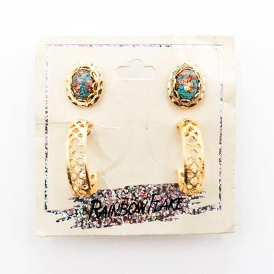 Rainbowflake 14k Gold Plated Earrings