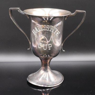 Queen Silver Co. Large Silver Plated Trophy Cup
