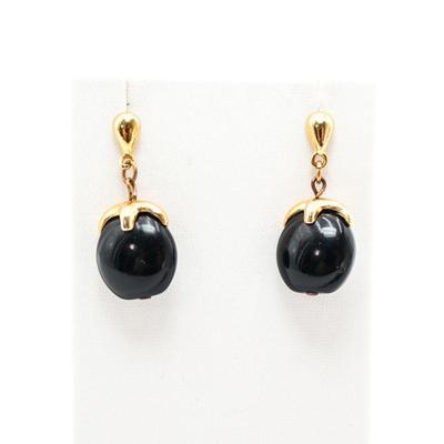 Vintage Black Onyx Earrings