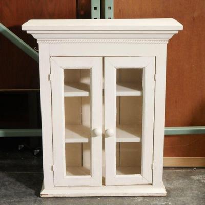 Vintage Repainted Curio Cabinet