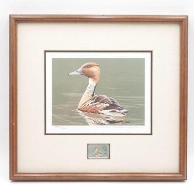 The Federal 1986-87 Duck Stamp & Print by Burton E. Moore, Junr.