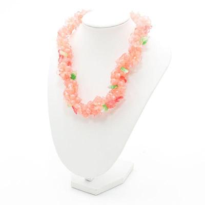 Pair Of Pink Beaded Necklaces