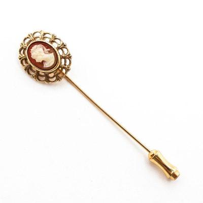 Sale Photo Thumbnail #244: 1950s Cameo Stick Pin