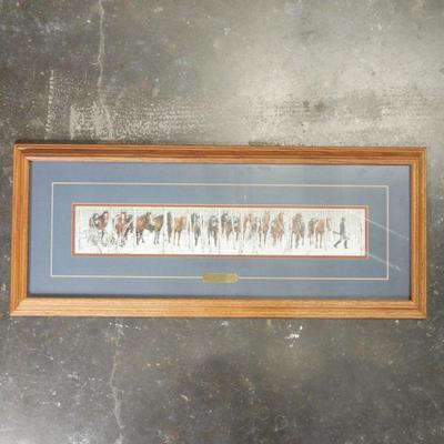 "Two Indian Horses" By Bev Doolittle Framed Art Print