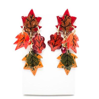 Handmade Autumn Leaves Earrings