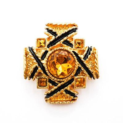 Statement Cross Clip-On Earring