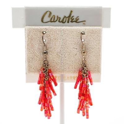Carolee Bead Tassel Earrings