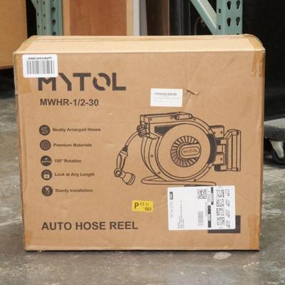 Mytol Retractable Garden Hose Reel MWHR-1/2-30 - New