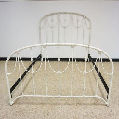 1150	IRON QUEEN SIZE BED HEADBOARD, APPROXIMATELY 58 IN HIGH
