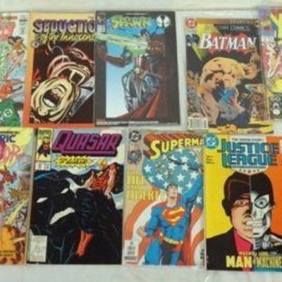 1263	GROUP OF ASSORTED VINTAGE COMIC BOOKS, SUPERMAN, BATMAN, JUSTICE LEAGUE, GREEN LANTERN, ETC.
