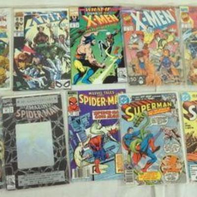 1261	GROUP OF ASSORTED VINTAGE COMIC BOOKS, IRON MAN, X-MEN, SUPERMAN, SPIDERMAN ETC.
