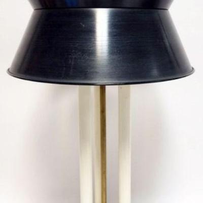 1188	BRASS BOUILLOTE DESK LAMP W/METAL SHADE, APPROXIMATELY 29 IN HIGH
