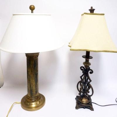 1191	2 TABLE LAMPS, TALLEST APPROXIMATELY 33 IN HIGH
