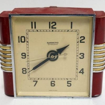 1253	VINTAGE DECO STYLE HAMMOND ELECTRIC CLOCK

