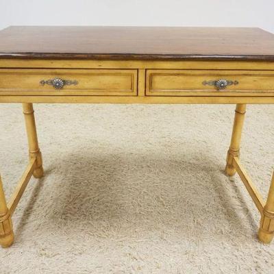 1113	FRENCH HERITAGE 2 DRAWER WRITING DESK, MAISON DUSOLEIL, APPROXIMATELY 46 IN X 23 IN X 31 IN HIGH

