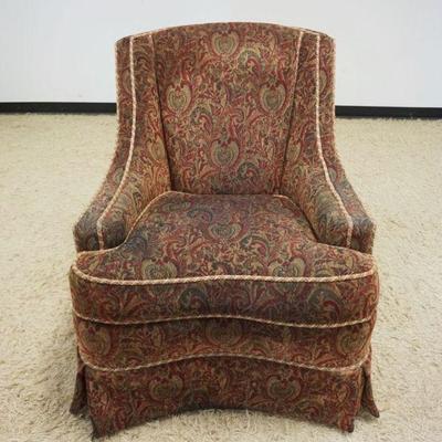 1170	BAKER COUNCIL UPHOLSTERED SWIVEL CHAIR, APPROXIMATELY 36 IN HIGH
