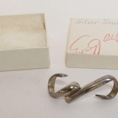 1061	EVE ALFILLE DESIGNER SILVER SCARF PIN, APPROXIMATELY 2 1/4 IN LONG
