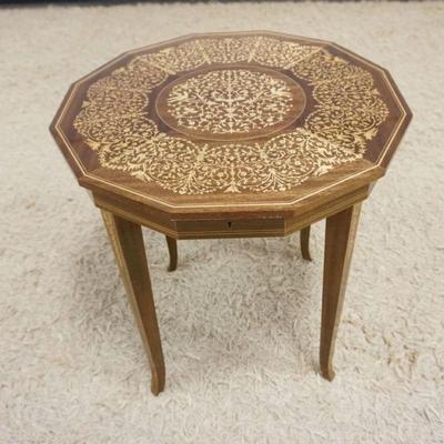 1160	REUGE INLAID MUSIC BOX STAND, APPROXIMATELY 18 1/4 IN X 20 IN HIGH
