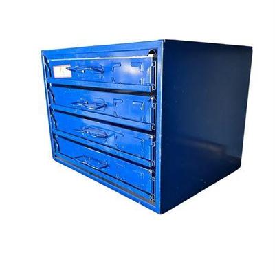 Lot 168  
Four Drawer Steel Compartment Box (Includes Contents)