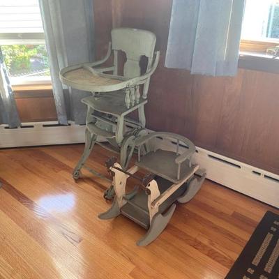 Antique highchair